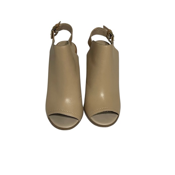 ALDO boho Juliusa Leather Peep Toe‎ Color Block Heel - Picture 2 of 9